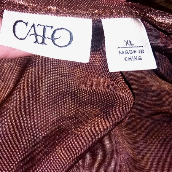 EUC CATO WOMENS 3/4 SLEEVE PULL OVER TOP SIZE XL BEAUTIFUL FALL COLORS - Picture 6 of 6